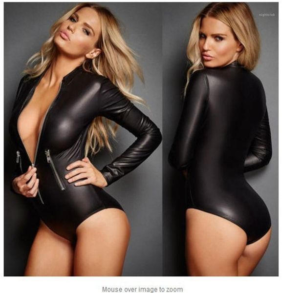 

pu underwears casual comfortable females underwears solid color womens designer lingeries zipper panelled womens, Black;white