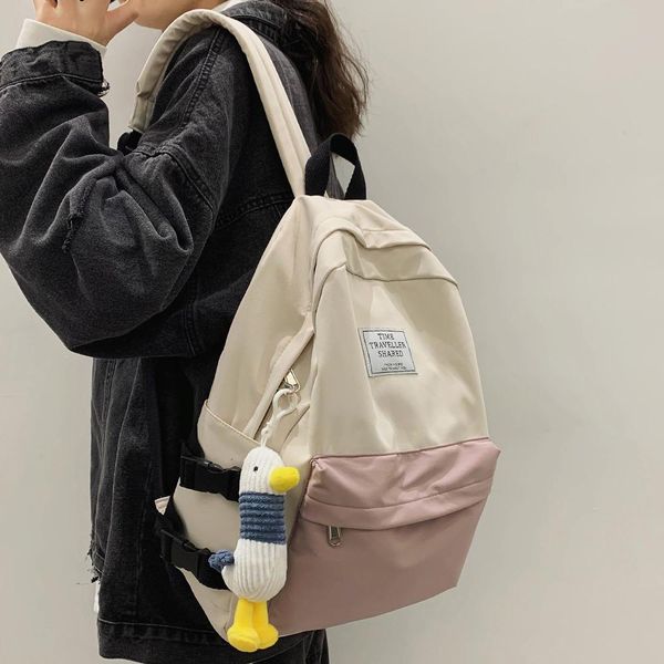 

women nylon cute backpack student ladies waterproof school bag girl luxury harajuku backpack kawaii female fashion bag brand new bbyaan