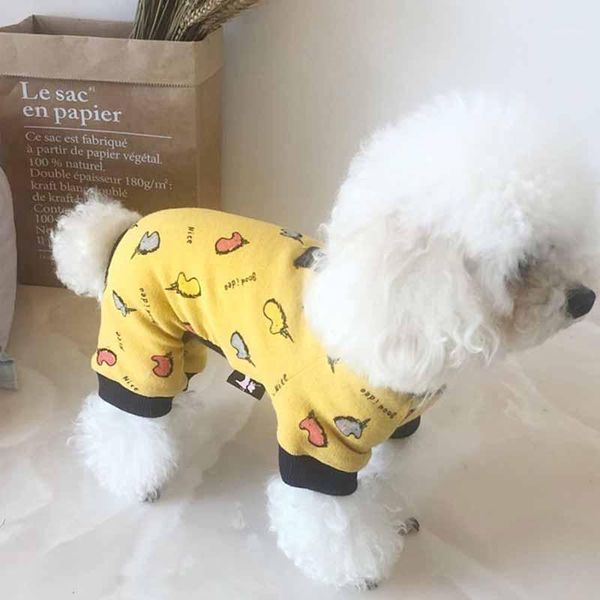 

dog apparel pet clothes autumn and winter models wool stretch print teddy than panda four-legged1