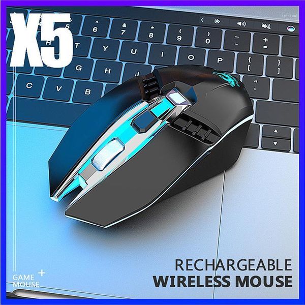

mice wireless gaming mouse rechargeable led light optical for pc nd9981