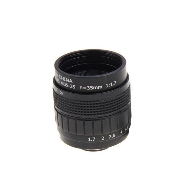 

micro-single digital durable 35mm f1.7 black movie tv p portable accessories c mount camera lens manual mini for