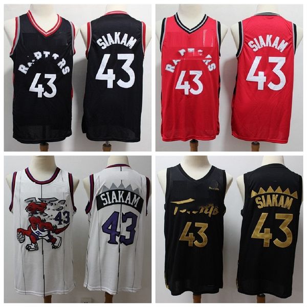 

toronto raptors pascal 43 siakam basketball jerseys sport, Black;red
