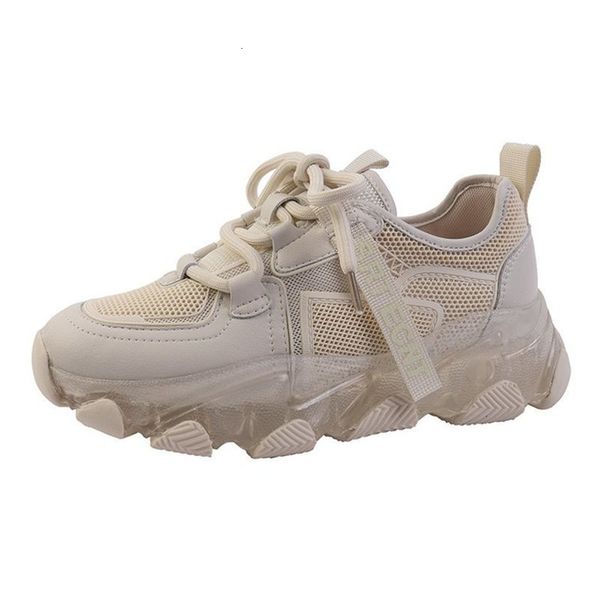 

2021 new spring fall, thick women lace even breathable knit, women's trainer shoes, father's shoes. 4m9z, Black;white