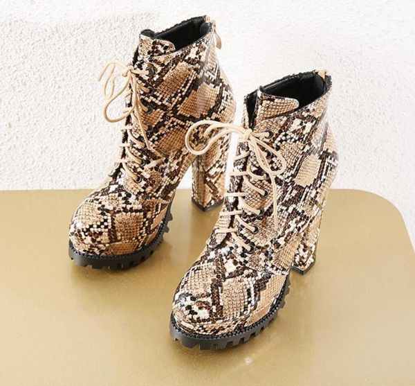 

new women serpentine cross tied high heel boots shoes1, Black