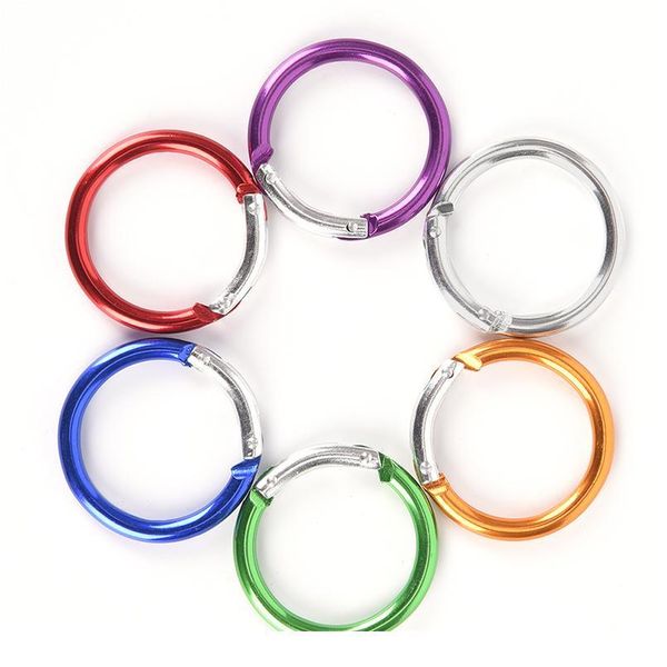 

6pcs/lot zinc alloy plated gate spring o-ring buckles clips carabiner purses handbags round push trigger snap hooks c qylvao
