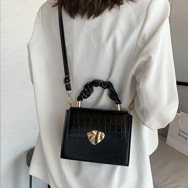 

fashion small handbag designer pu leather shoulder bags for women stone pattern crossbody bags solid flap women bag