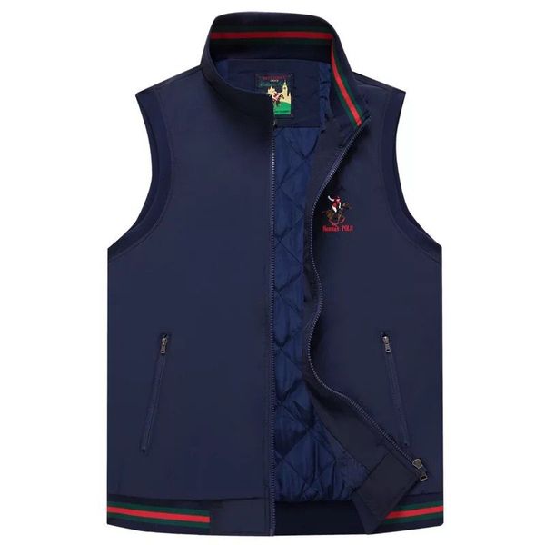 

2020 europe and the united states autumn winter new men's waistcoat fashion plus-size men's bomber jacket lapel sleeveless trend v, Black;white