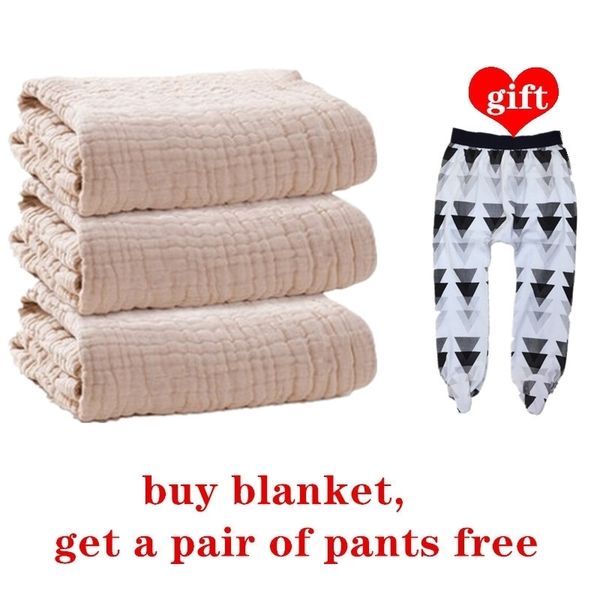 

cospot newborn muslin blanket new bebe 100% organic cotton 6 layers gauze bath towel baby swaddle blankets hold wraps 45 y200109