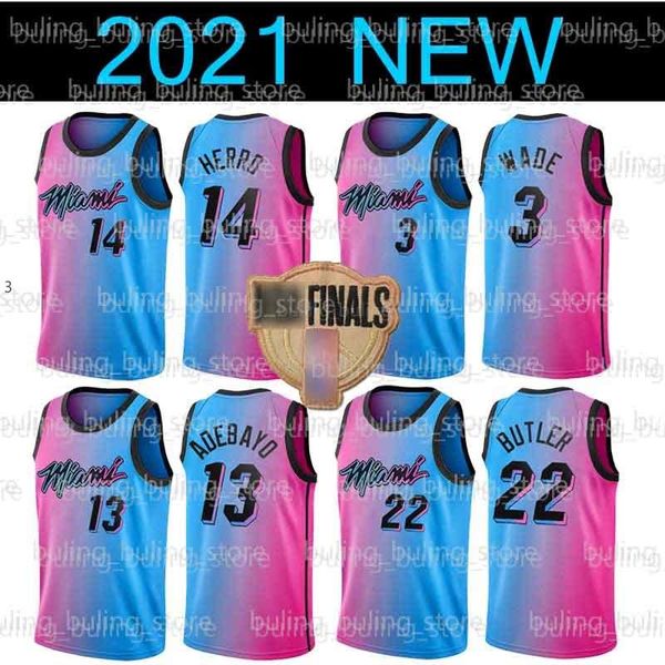 

adebayo butler tyler wade herro jersey 2021 new miami heat dwayne jimmy kendrick dwyane nunn goran dragic mens bam 20 21 city, Black;red
