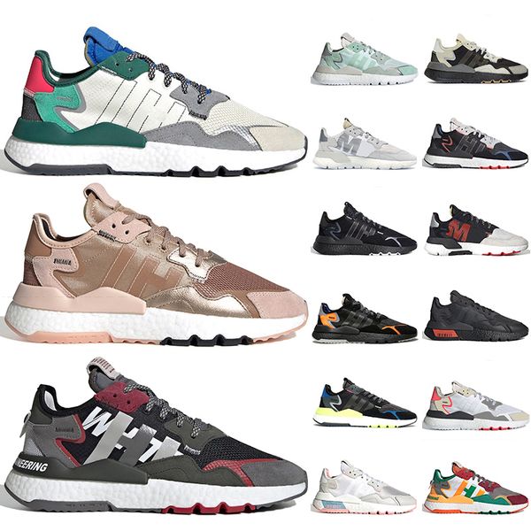 

wholesale 2020 fashion 3m reflective nite jogger running shoes for men women ultra green white rose gold mountaineering sneakers trainers