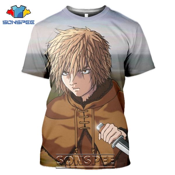 

vinland saga anime 3d print shirts comics harajuku horror men clothing