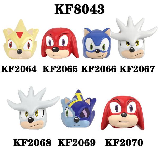

knuckles super metal silver the hedgehog adventure game building plastic blocks for chirdren toys gift kf8043 qylhnl mywjqq