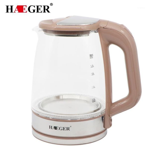 

electric kettles 2.2l glass kettle auto-power off water boiler blue light heating stainless steel anti- kettl1