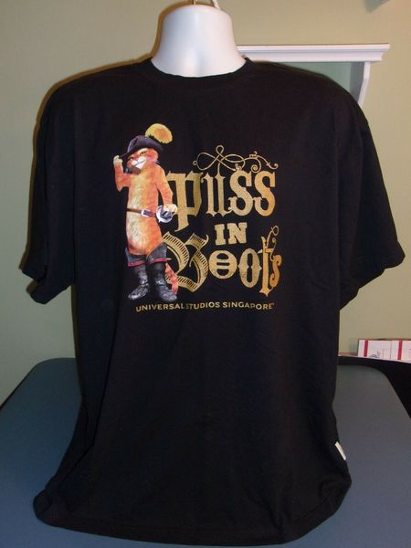 

shrek puss in boots t shirt universal studios singapore xxl 2xl sport hooded sweatshirt hoodie