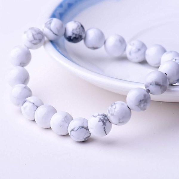 

fashion comfortable and unique 8mm women beaded elastic bracelet bangle wrist jewelry birthday gift1, Black