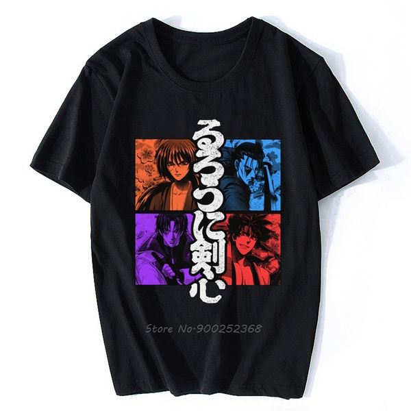 

vintage rurouni kenshin men awesome samurai x anime manga himura kenshin meiji swordsman tee hoodie designers t shirts sweatshirt