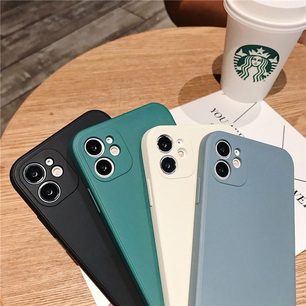 

for iphone11 11pro 11promax x xs xr xsmax liquid silicone full package anti drop simple atmosphere mobile phone case