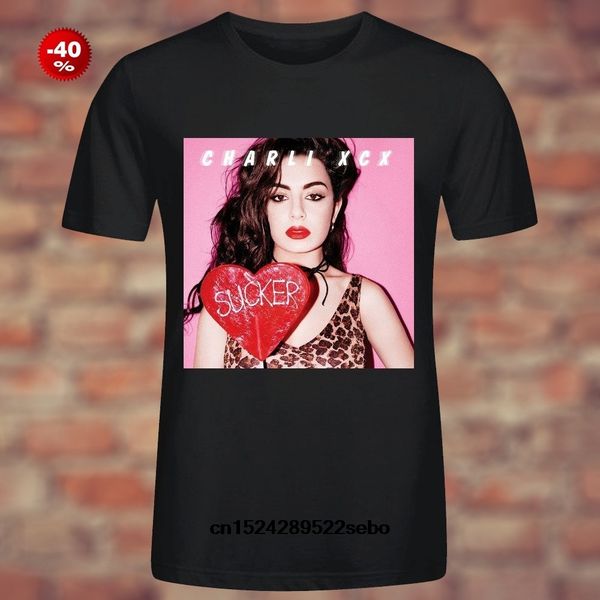 

men casual cotton t shirts charli xcx sucker summer fashion round neck black size s-3xl women sport hooded sweatshirt hoodie