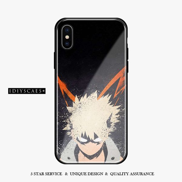 

bgrfkatsuki silicone case, bakugo boku no hero academy soft glass case for vip 6 6s 7 8 plus x xr xs 11 pro maxswza