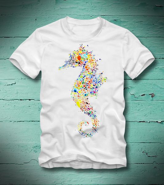 

seepferdchen sea horse hippocampus water color beautiful funcartoon men new fashion sport hooded sweatshirt hoodie t shirt