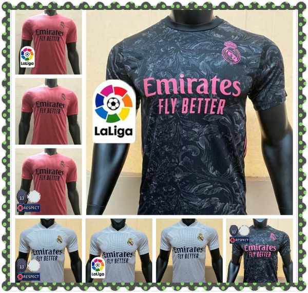 

20/21 версия игрока real madrid 34-я campeones soccer jersey 19/20 away razard kroos modric ramos рубашка marcelo asensio isco футбол unifo, Black;yellow