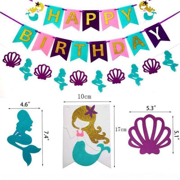 

curgn decoration drawing mermaid tail lace swallow party felt flag party drawing mermaid decoration lace swallow tail banner tapestry tapest