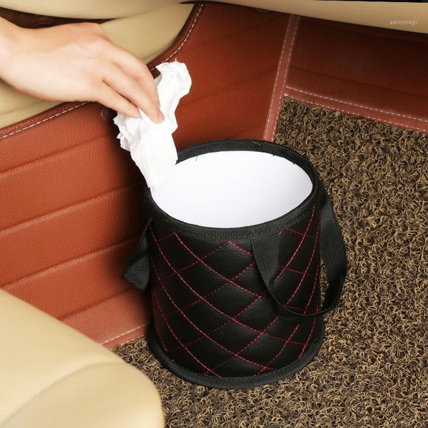 

car trash can organizer garbage holder automobiles storage bag accessories multifunction auto door seat back trash can1