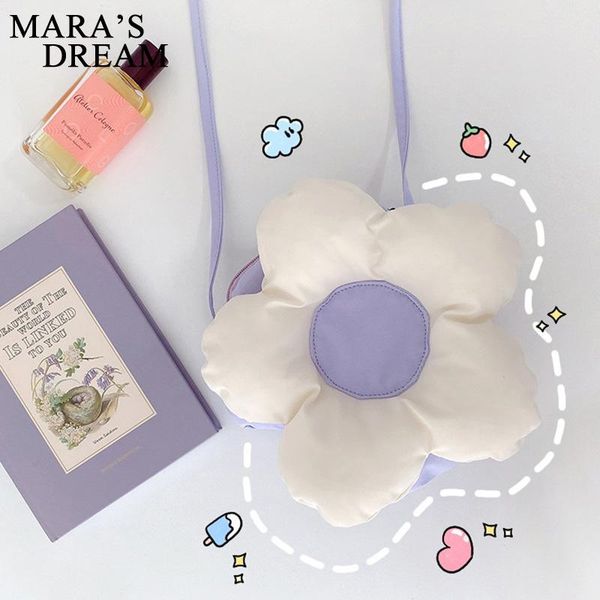 

2020 new soft cute bag flower bag cute girl paper all-match casual macaron contrast color small