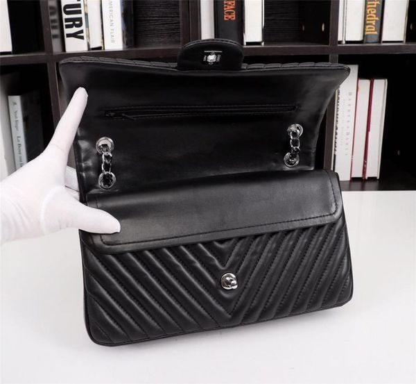 

luxury lady handbag leather handbag designer designer gold chain silver chain female diagonal bag