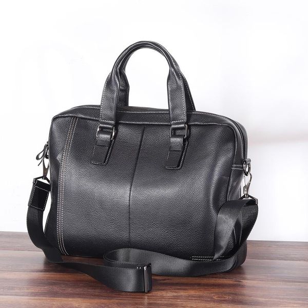 

briefcases genuine leather briefcase men handbags crossbody tote bag designer messenger shoulder bags cow handle 2021