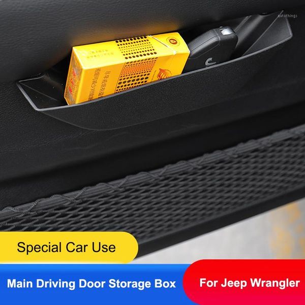 

qhcp car door storage box main driver door storage barrel portable tray organizer grab holder fit for wrangler jl 2020 20201