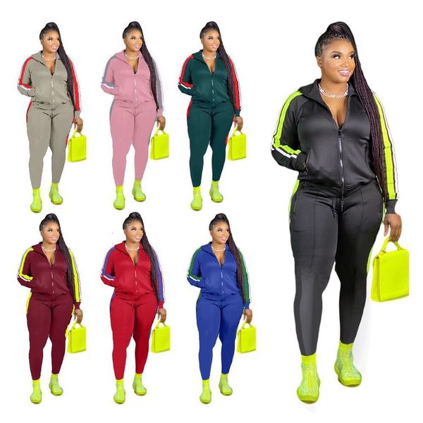 

h1530 new autumn and winter plus size clothing two-piece women's fashion casual suit for women