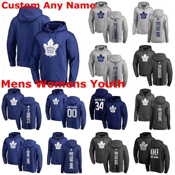 

toronto maple leafs pullover hoodie alexander kerfoot denis malgin ilya mikheyev william nylander jason spezza hockey sweatshirts custom, Red