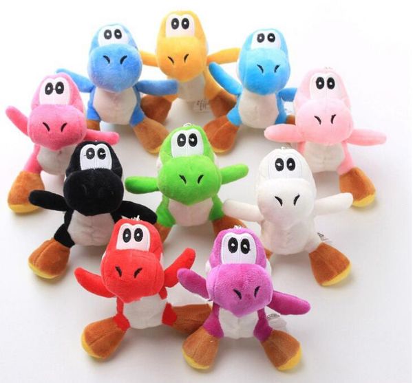 

10cm super mario bros yoshi plush toys doll running yoshi dragon plush soft stuffed animals toys for kids children gifts