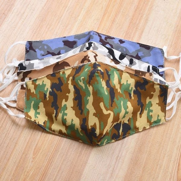 

washable face dust haze camouflage double-deck breathable anti adjustable summer women man outdoor cycling masks v7lt