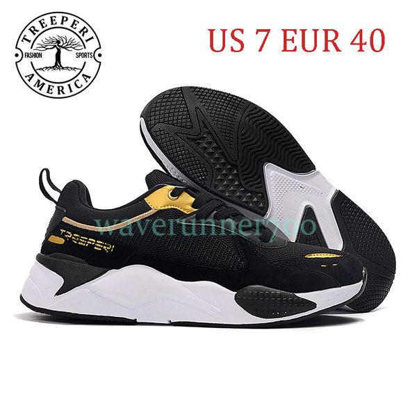 

2021 treeperi fashion chunky 2.0 soft sole running shoes black metallic gold us 7 eur 40 for men trainers