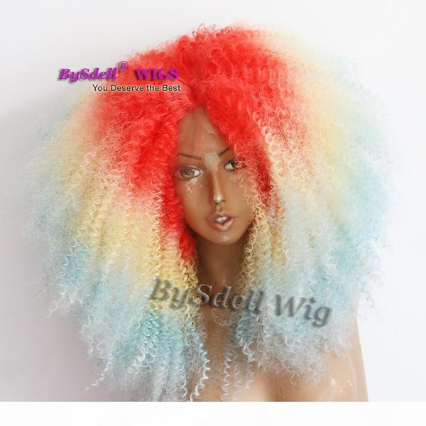 

big afro kinky curly hair wig fashion african american black women big hairstyle wig heat resistant lace front wigs
