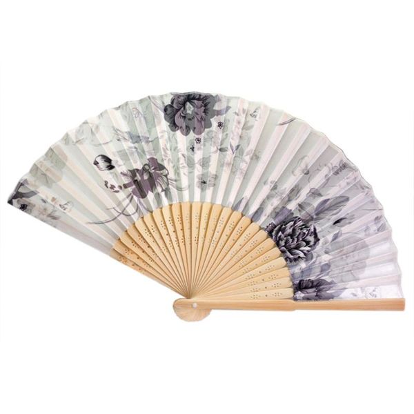 

party favor traditional fan chinese vintage bamboo folding hand held flower dance pocket gifts for wedding fans decor