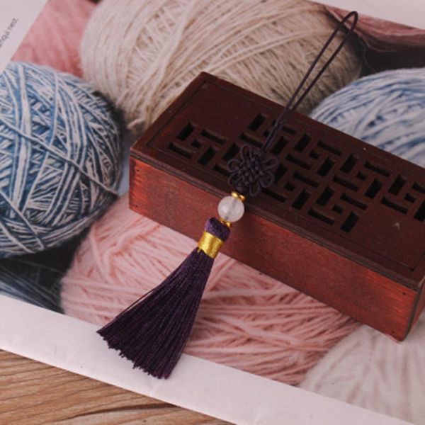 

5pc mini chinese round bead tassel fringe jewelry curtain making decorative accessories diy key bag trim tassels craft pendant h qylwer