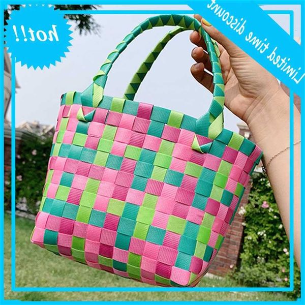 

beach weave tas women new elegant color zak bolsos mujer de marca famosa 2019 pvc bolso playa design luxury handbags
