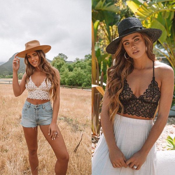 

hirigin women fashion bustier bra vest crop sleeveless night tank1, Black;white