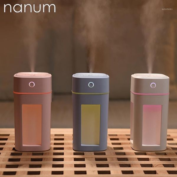 

new fluorescence humidifier mini ultrasonic humidifiers led night light aroma essential oil diffuser usb car air freshener1