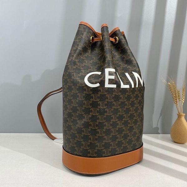 

triomphe canvas triumphal arch old flower bucket printed large capacity women's bag