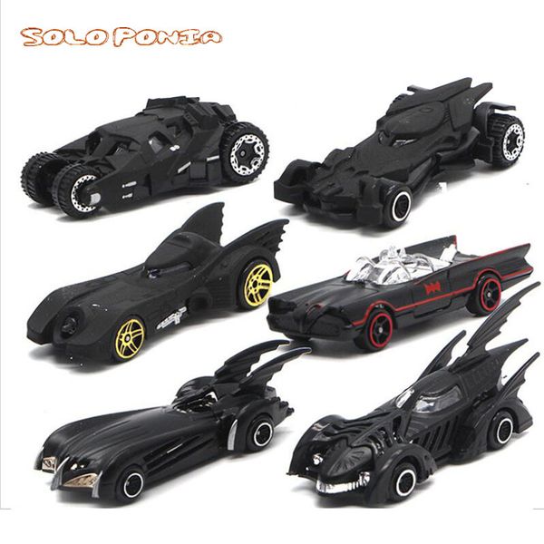 

alloy bat man models batman car batmobile 6 pieces 6-8 cm metal diecast vehicles original packing toy for baby gifts
