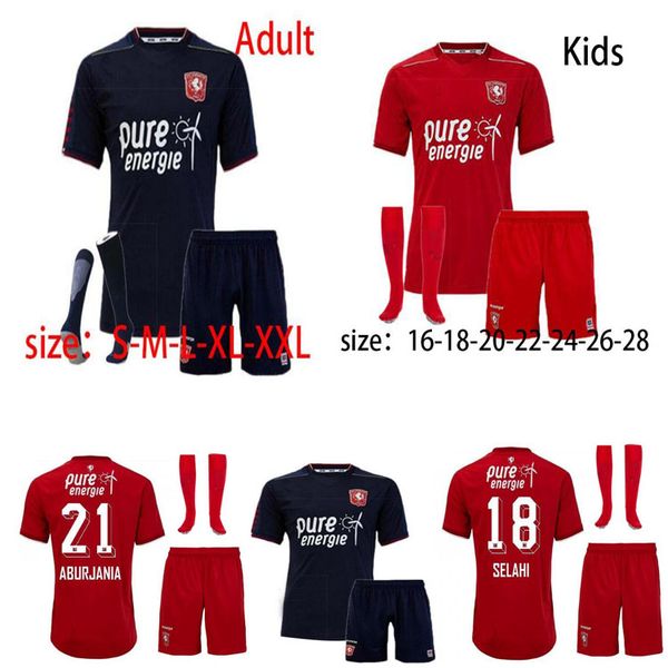 

020 2021 fc twente soccer jerseys 20 21 home away menig selahi aburjania roemeratoe football jersey shirts men+kidssocks kit, Black;yellow