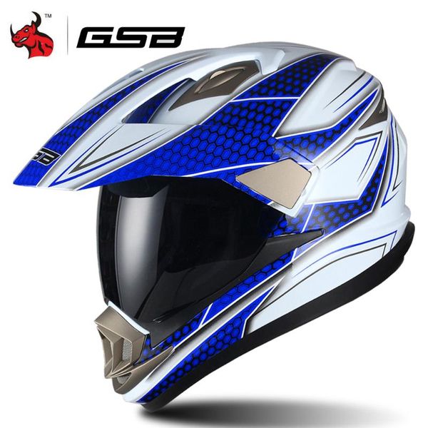 

gsb full face motorcycle helmet men motocross helmet atv moto cross downhill off-road men casco moto ece