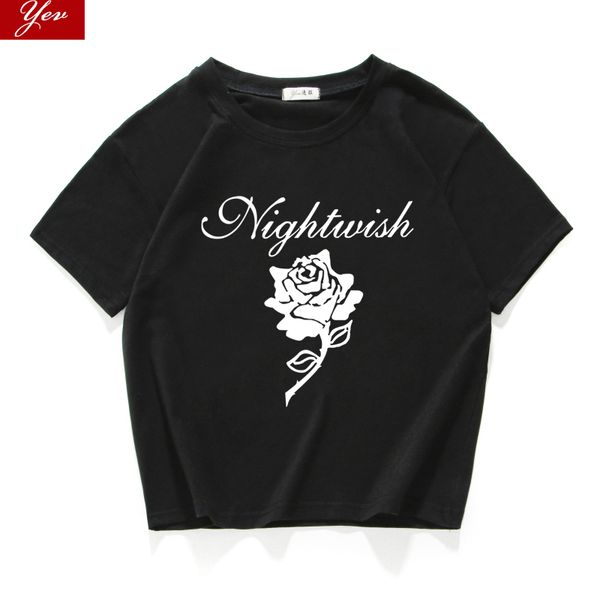 

sport nightwish imaginaerum symphonic metal epica tee shirt femm cotton streetwear women hipster crop women clothes 2019