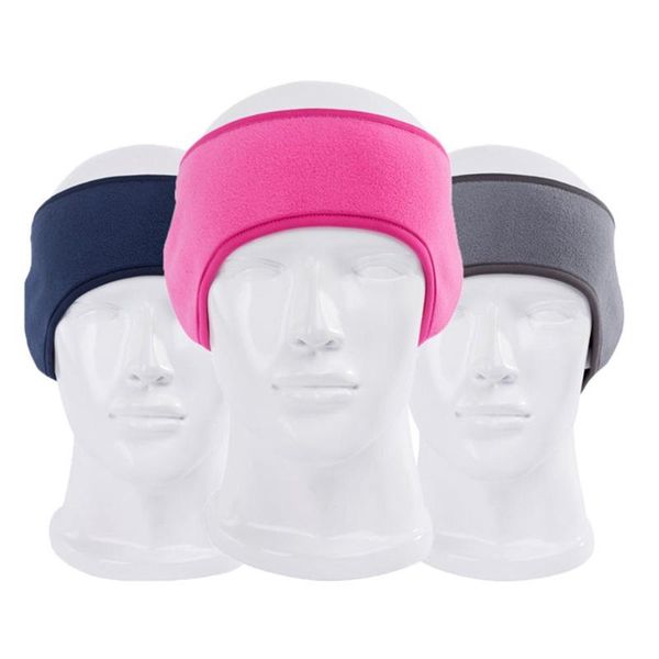 

3 color sport wide women ponytail headband running fitness yoga warm ear cover outdoor cycling tennis fleece sweatband headscarf, Yellow;black