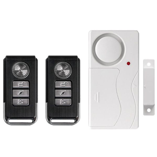 

wireless home security alarm bell kit window door magnetic sensor detector home safety system alert alarm with 2 remote control
