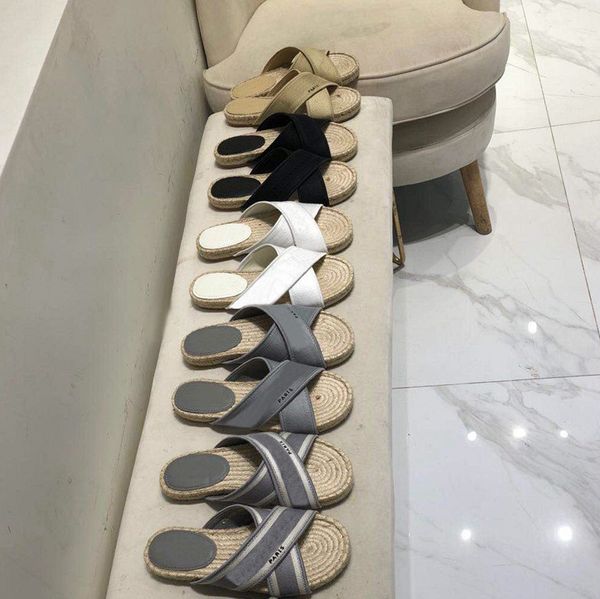 

new fashion slippers paris women straw slippers beautiful scuff shoe summer beach slides girls slippers ladies flip flops, Black